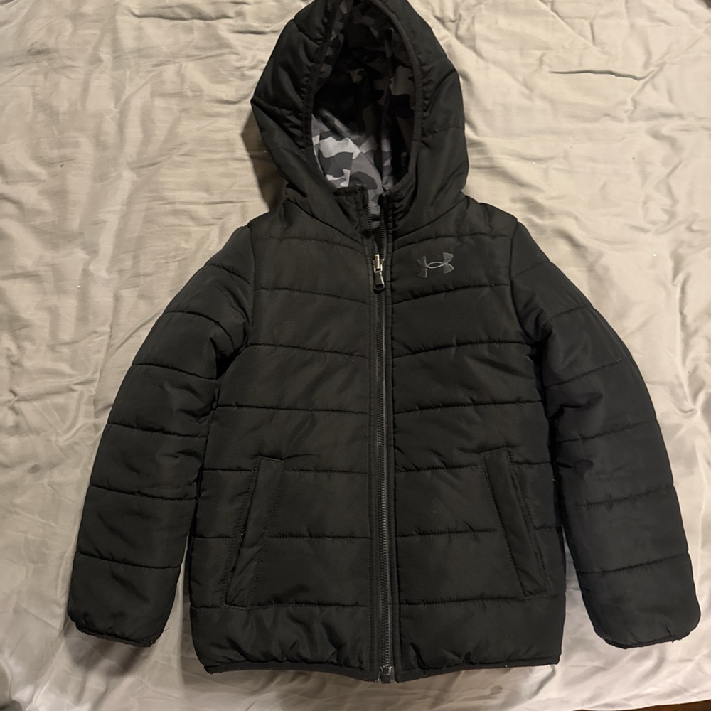 Reversible Under Armour Kids Black Puffer Jacket